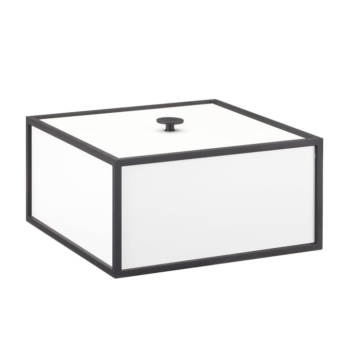 Frame 20 box with lid - white - By Lassen