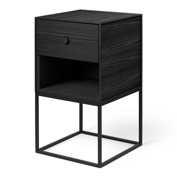 Frame 35 side table - black-stained ash wood - By Lassen