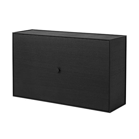 Frame shoe shelf - black-stained ash - By Lassen