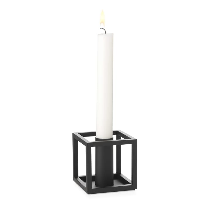 Kubus 1 candle holder - black - By Lassen