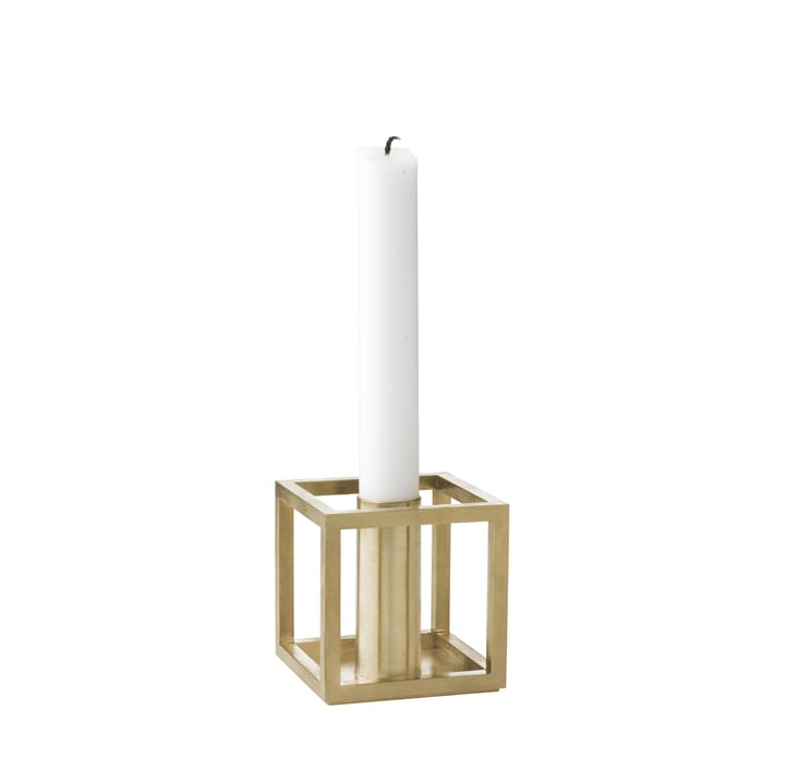 Kubus 1 candle holder - brass - By Lassen
