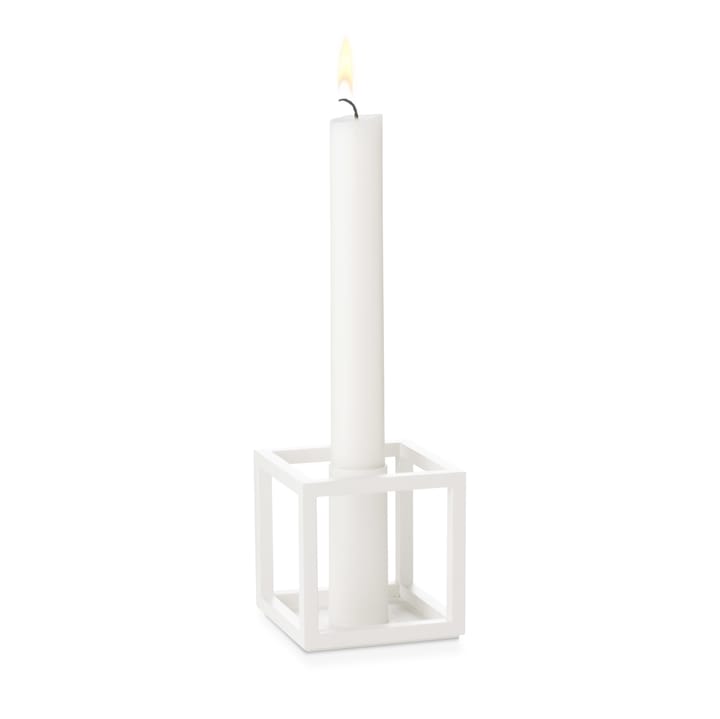 Kubus 1 candle holder - white - By Lassen