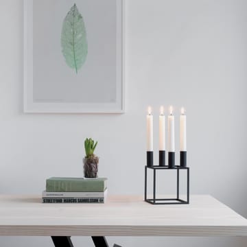 Kubus 4 candle holder - black - By Lassen