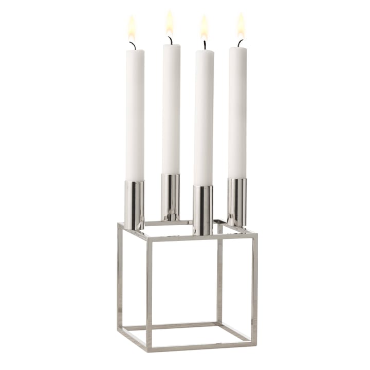 Kubus 4 candle holder - nickel - By Lassen