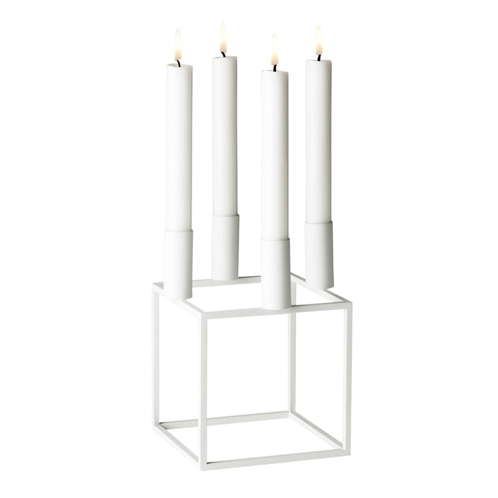 Kubus 4 candle holder - white - By Lassen