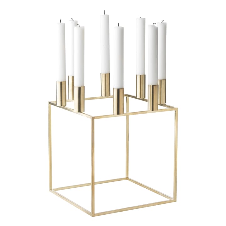 Kubus 8 candle holder - brass - By Lassen