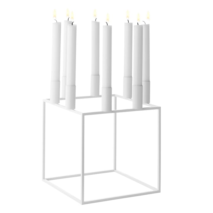 Kubus 8 candle holder - white - By Lassen