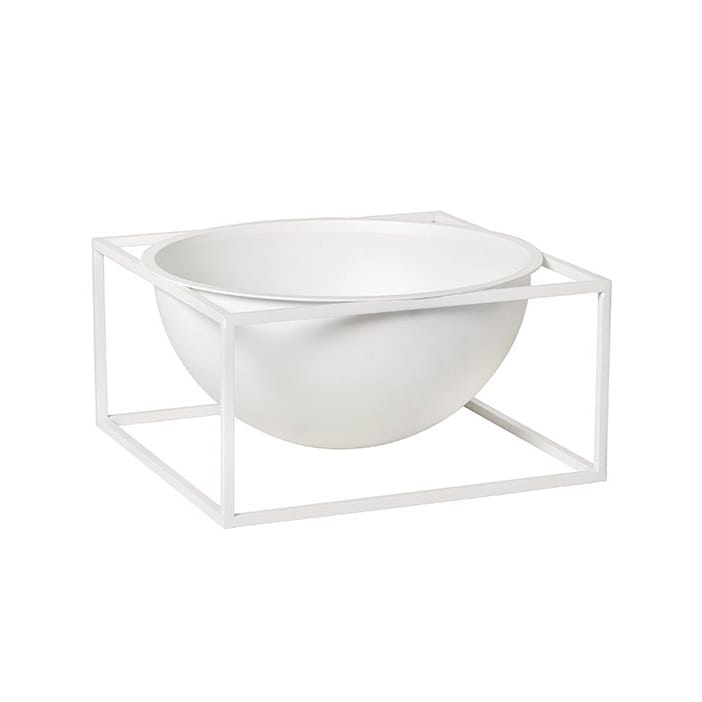 Kubus bowl large low - white - By Lassen