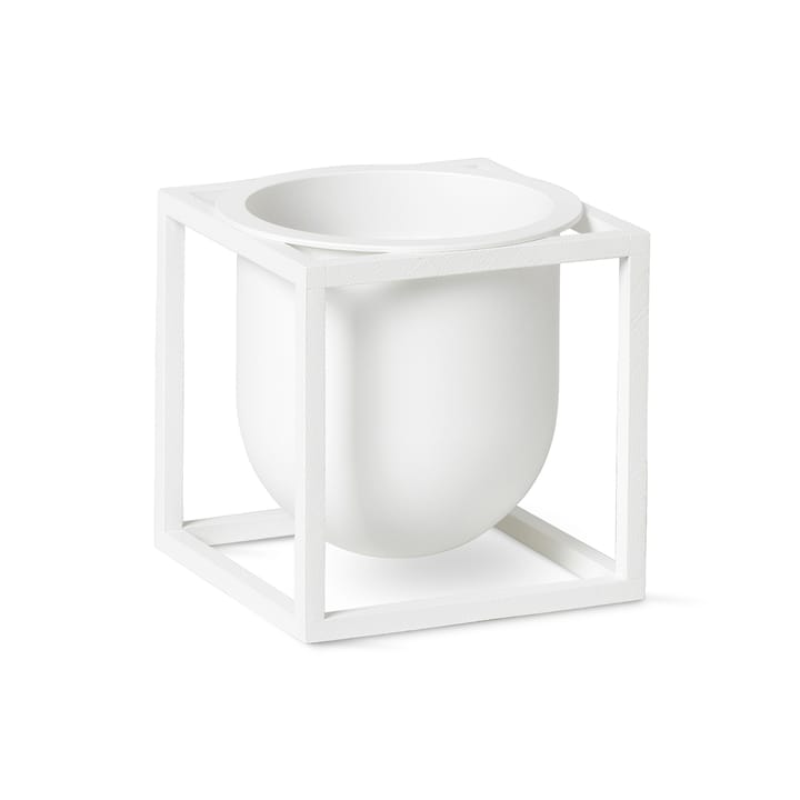 Kubus flower pot 10 cm - White - By Lassen