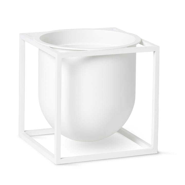 Kubus flower pot 14 cm - White - By Lassen