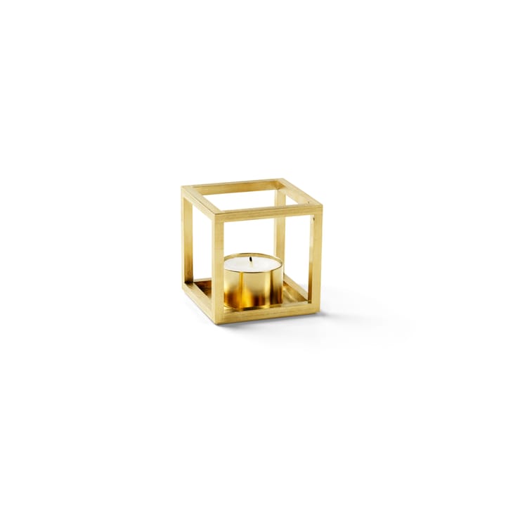 Kubus lantern - brass - By Lassen