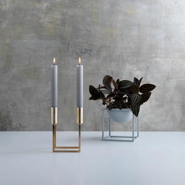 Line candle holder - brass - By Lassen