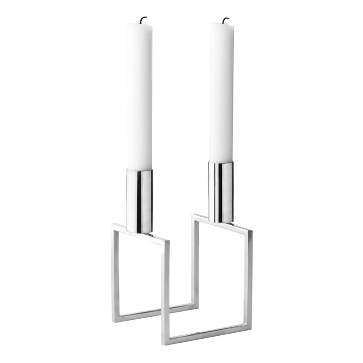 Line candle holder - nickel - By Lassen