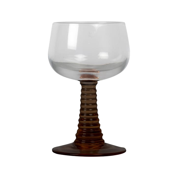 Ewa wine glass - clear-brown - By On