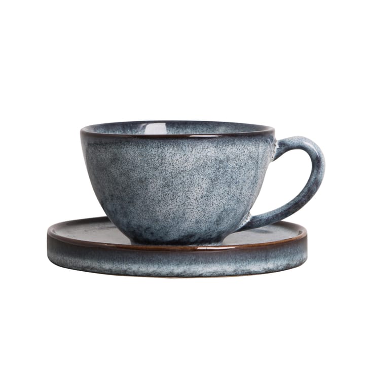 Jade cup with saucer - blue - By On