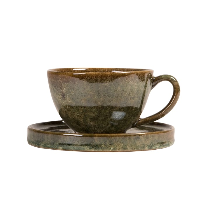 Jade cup with saucer - Green - By On