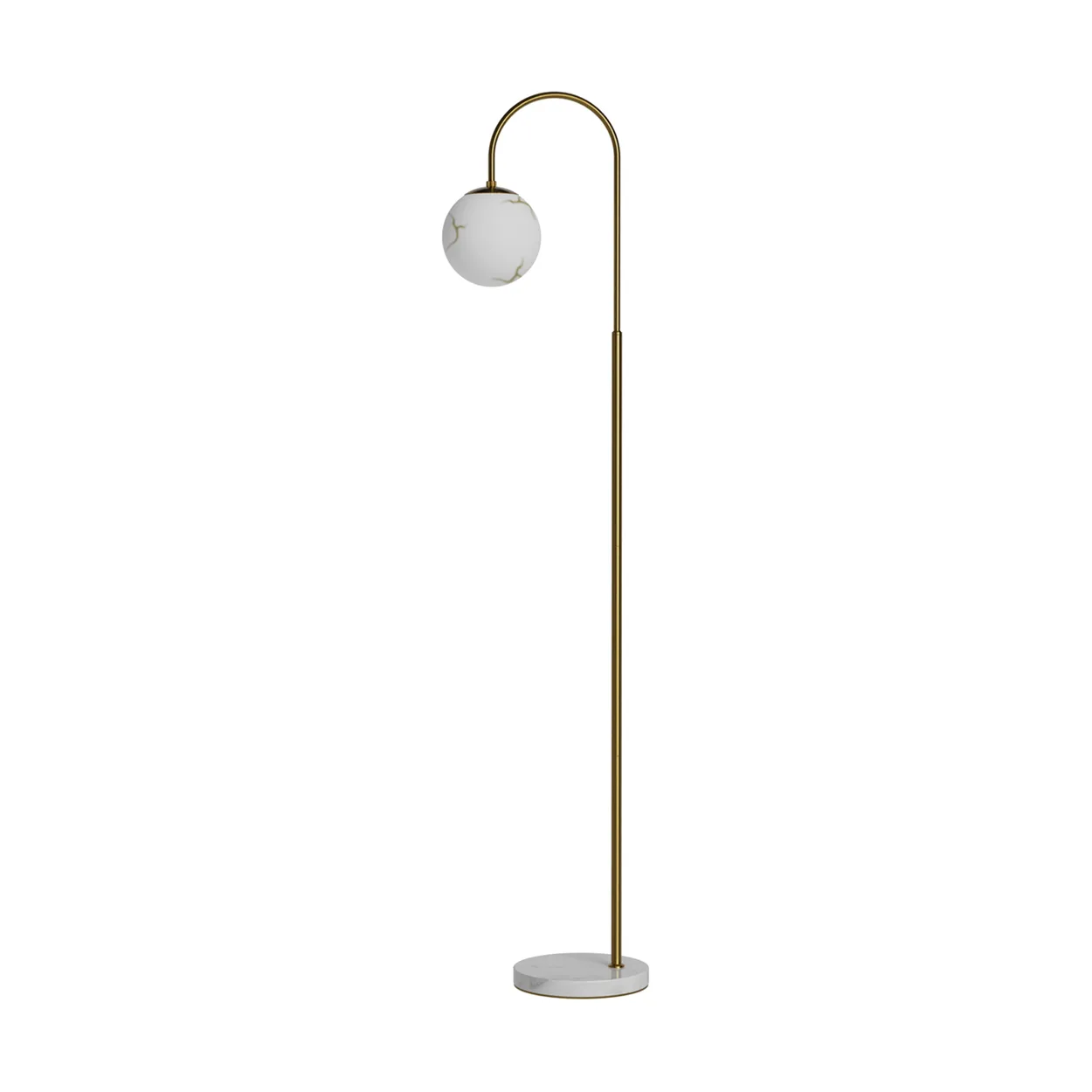 By Rydéns Bellagio floor lamp 163 cm Brass-white | Scandinavian Design | Floor lamps | Multi