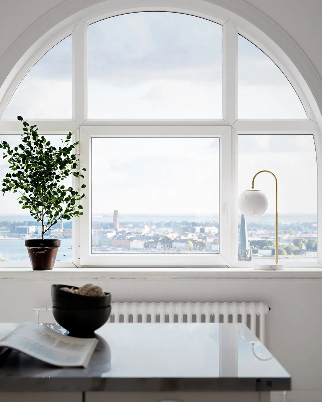 Bellagio table lamp 60 cm, Brass-white By Rydéns