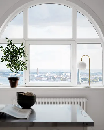 Bellagio table lamp 60 cm - Brass-white - By Rydéns