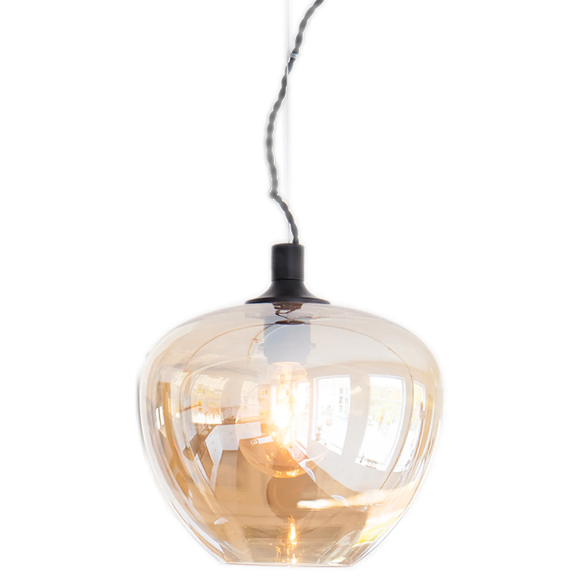 Bellissimo ceiling lamp, amber By Rydéns