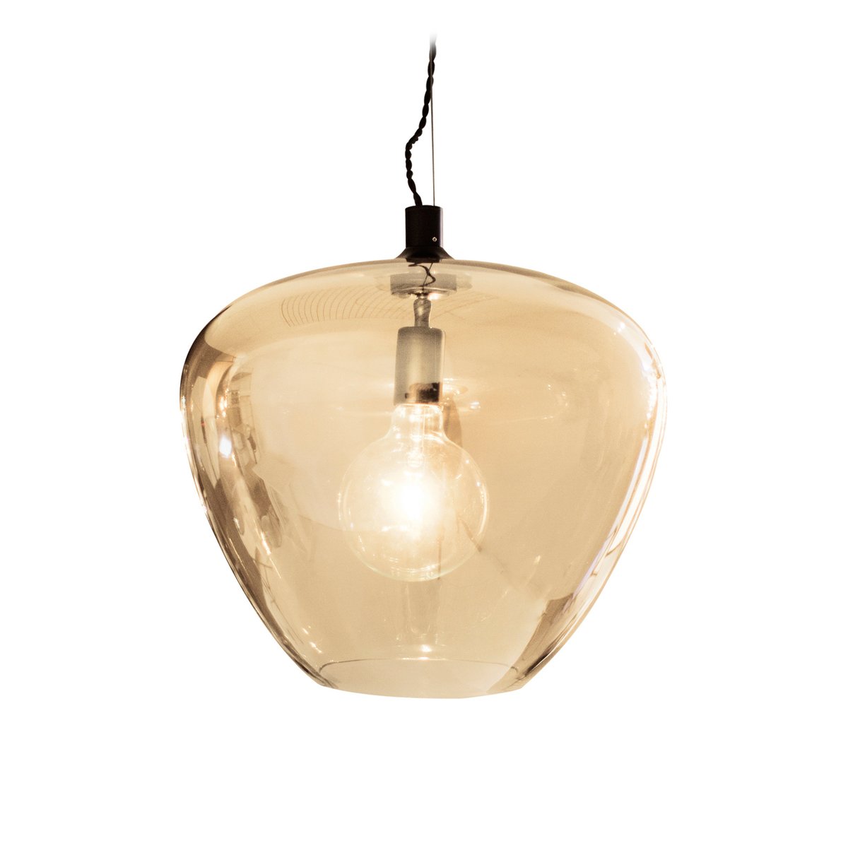 By Rydéns Bellissimo Grande ceiling lamp Amber | Scandinavian Design | Pendant lamps | Orange