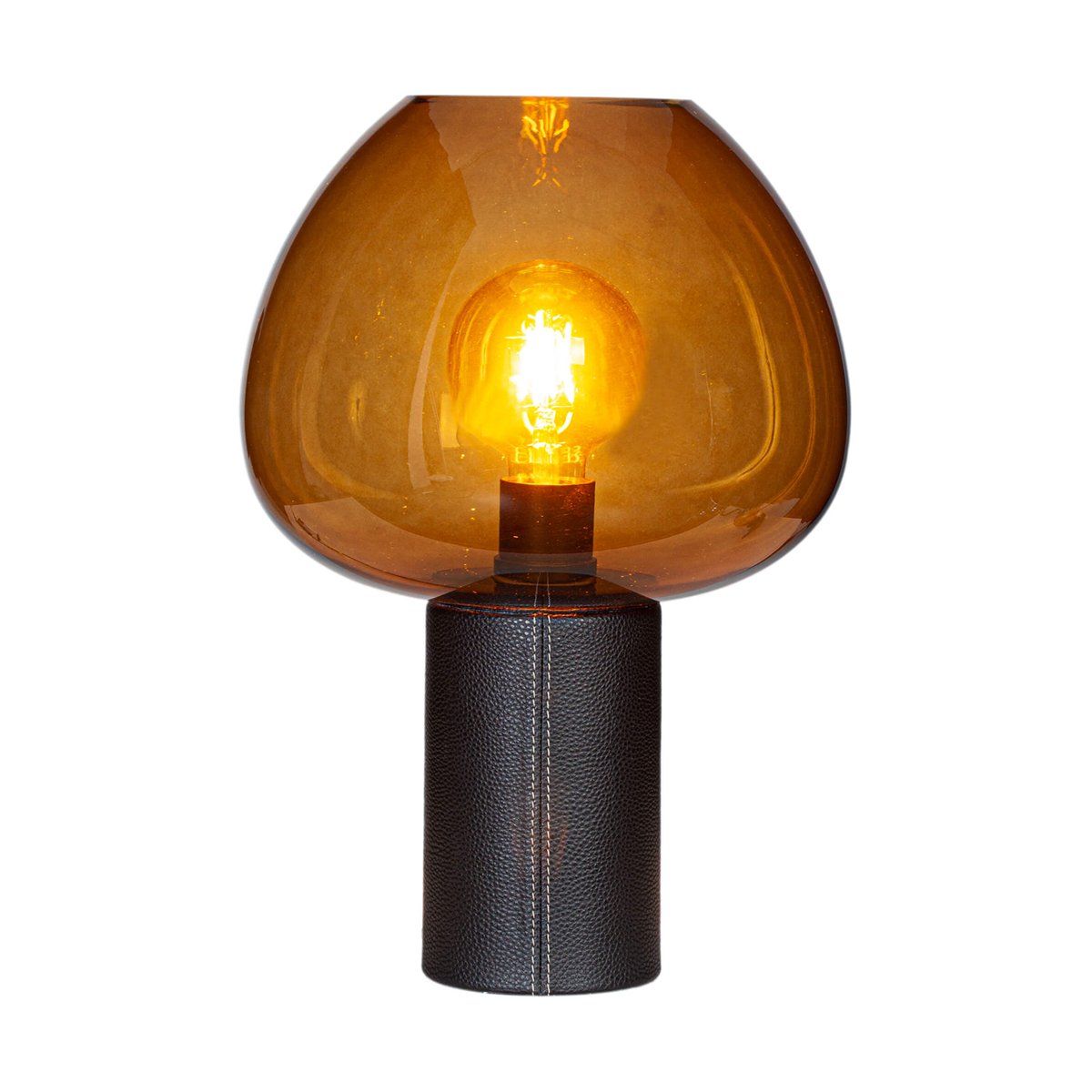By Rydéns Cozy table lamp 41.5 cm Black Cognac | Scandinavian Design | Desk & table lamps | Black