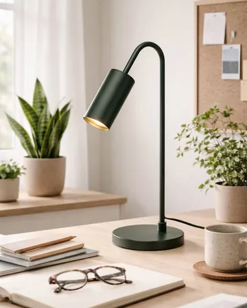 Curve table lamp 51 cm - Matte green - By Rydéns