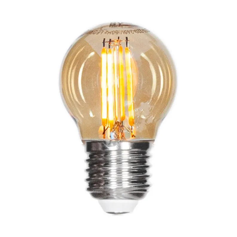 By Rydéns Dimmable Filament Lamp LED globe E27 4W Amber o4.5 cm