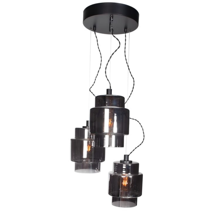 Ebbot 3-low pendant lamp - Smoke - By Rydéns