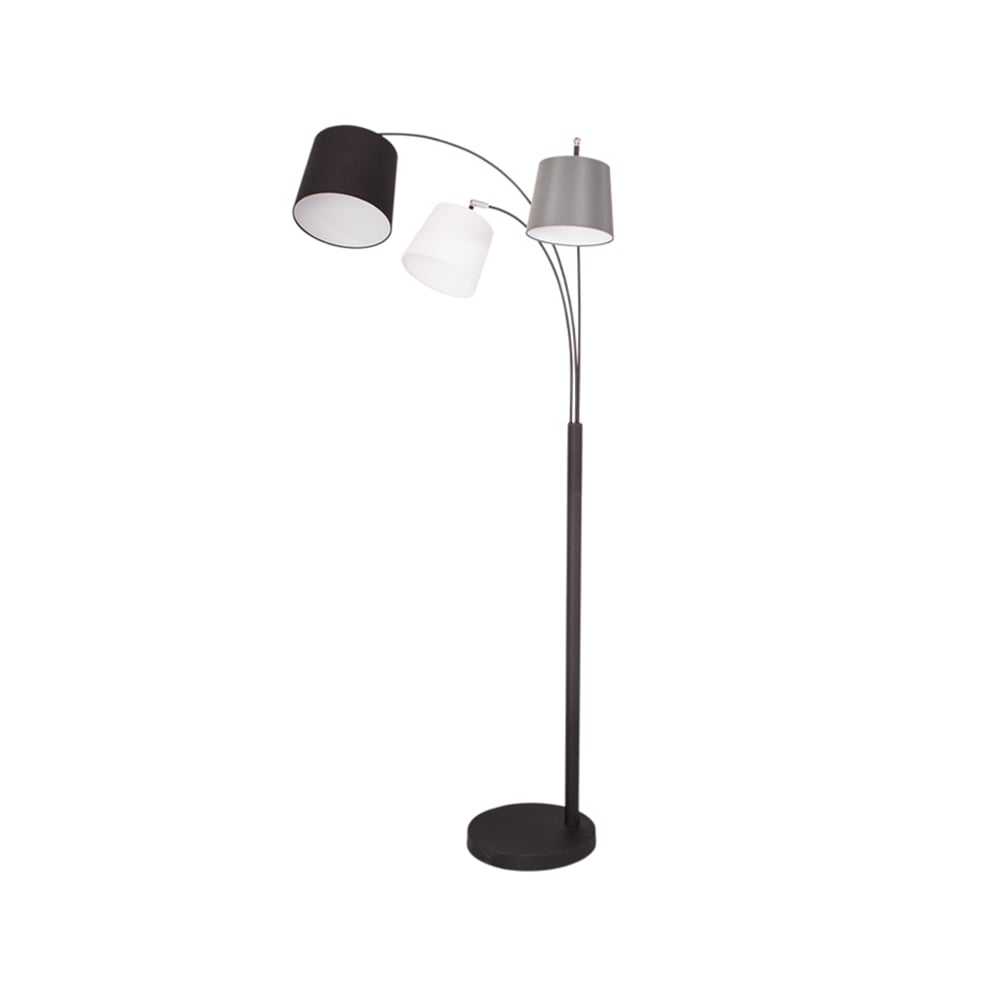 By Rydéns Foggy floor lamp Sand black, 3 arms | Scandinavian Design | Floor lamps | Black