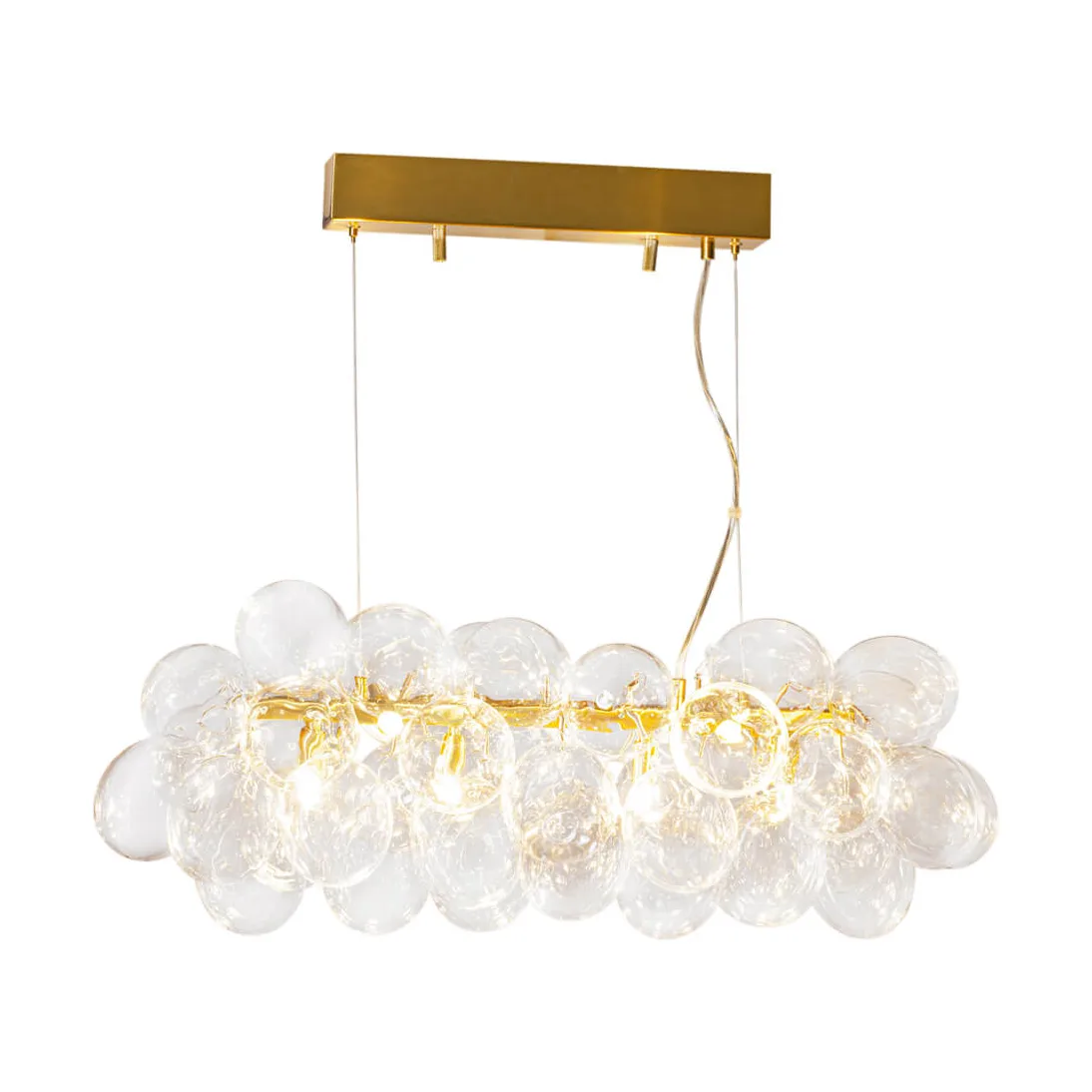 Gross Bar pendant lamp 80 cm, Brass-clear By Rydéns