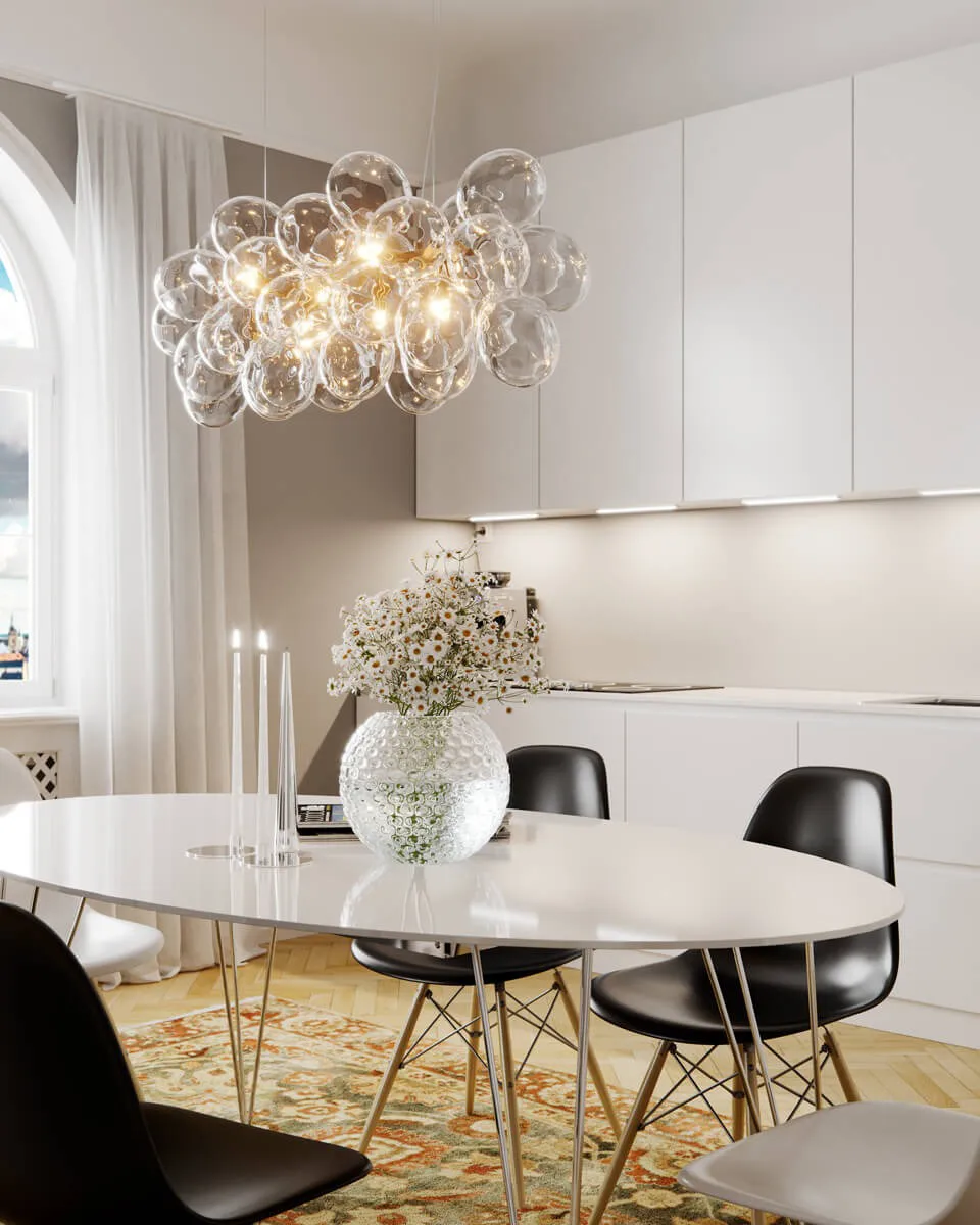 Gross Bar pendant lamp 80 cm, Brass-clear By Rydéns