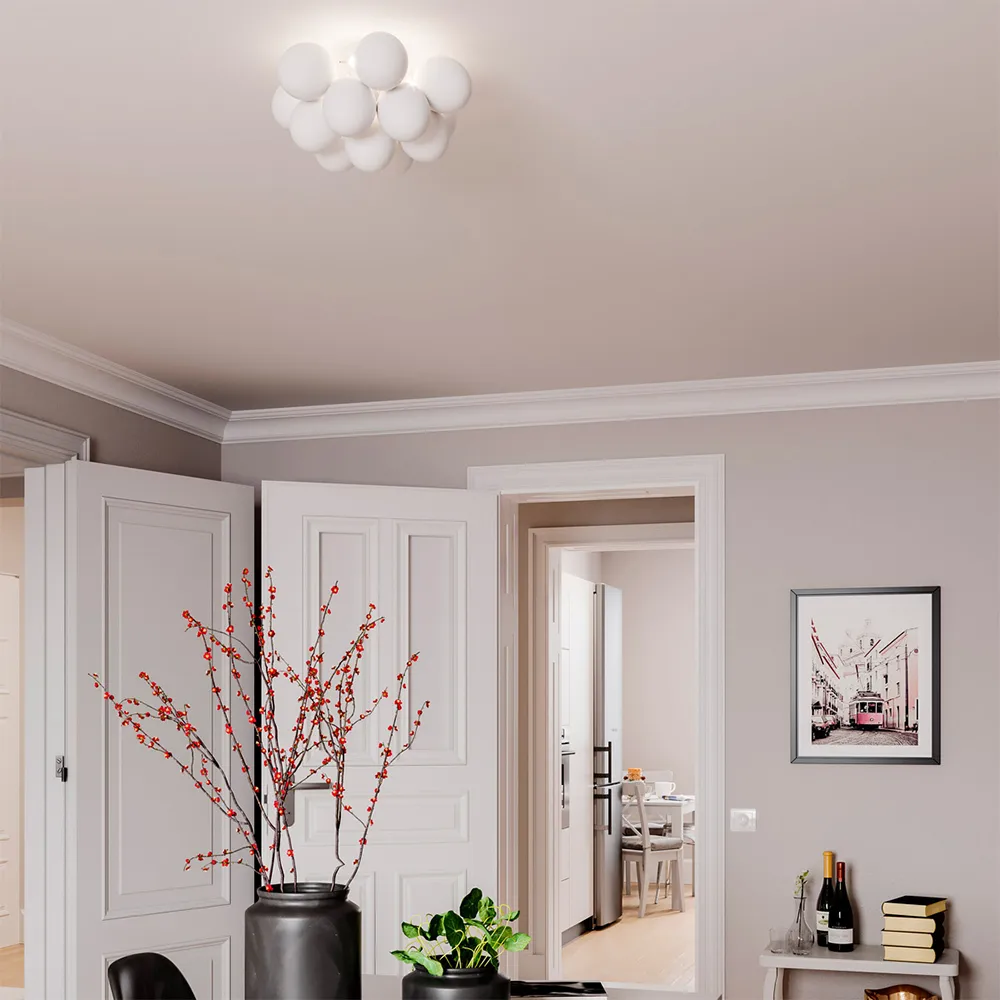 Gross ceiling lamp, Glass clear, large By Rydéns