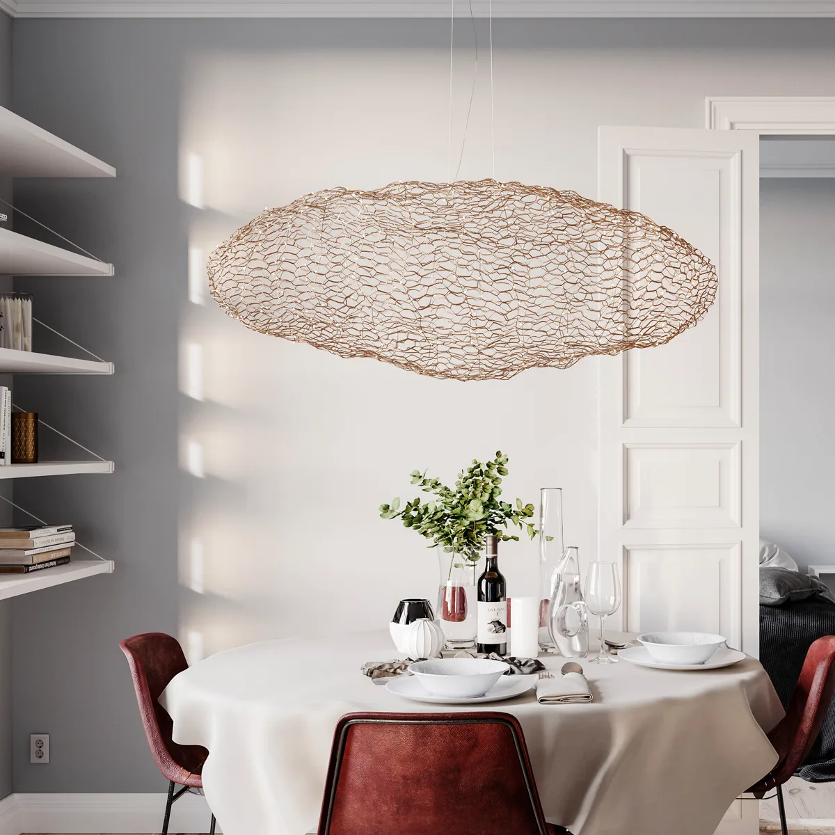 Hayden ceiling lamp, Gold-coloured, 115 cm By Rydéns