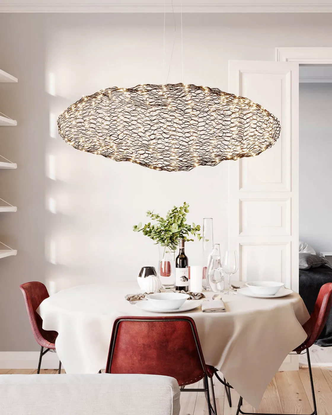 Hayden ceiling lamp, Matte black, 115 cm By Rydéns