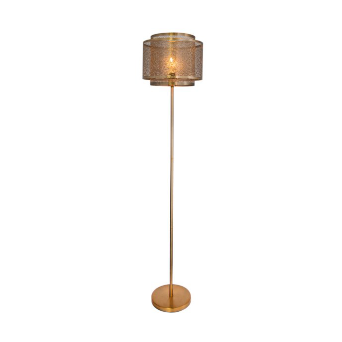 By Rydéns Hermine Floor Lamp 157 cm Brass | Scandinavian Design | Floor lamps | Gold-coloured