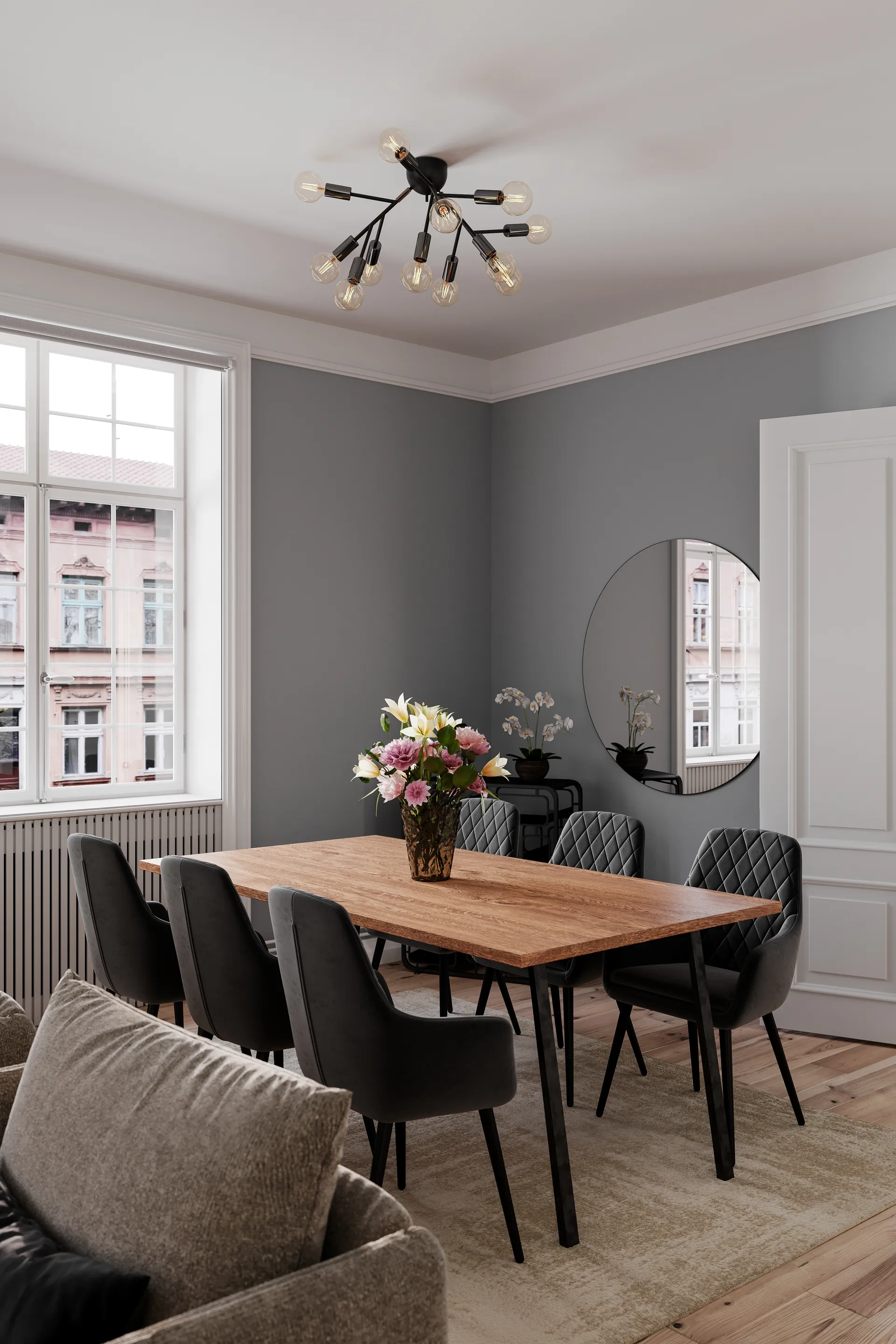 Heroes ceiling lamp, Black-chrome By Rydéns