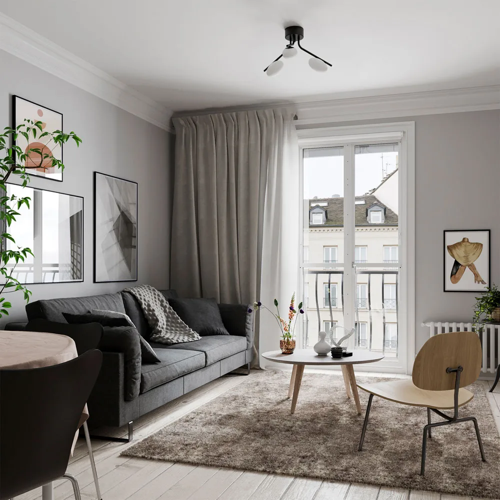 Imperia ceiling lamp, Matt black By Rydéns