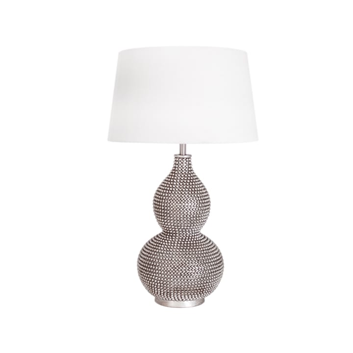 Lofty table lamp - Satin/white, lamp base in metal  - By Rydéns