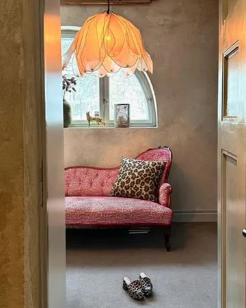 Lou Lou pendant lamp Ø80 cm - Pink - By Rydéns