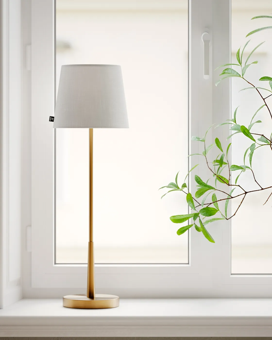 Lumi table lamp 68,5 cm, Gold-white By Rydéns
