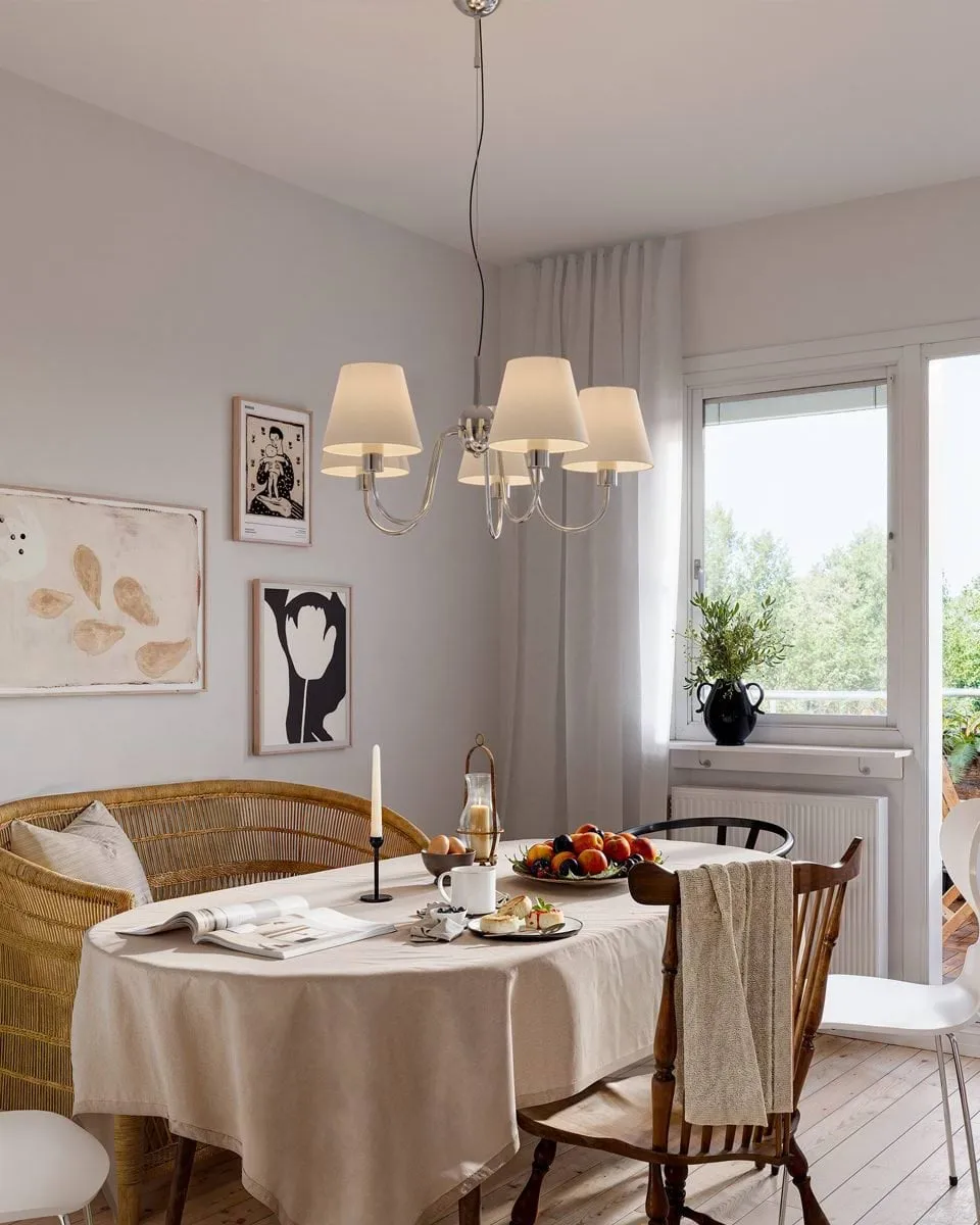 Lynx ceiling lamp, Chrome-white By Rydéns