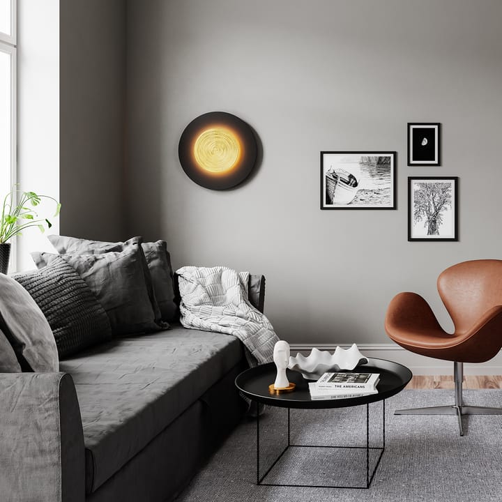Nitra wall lamp Ø50 cm - matte black - By Rydéns