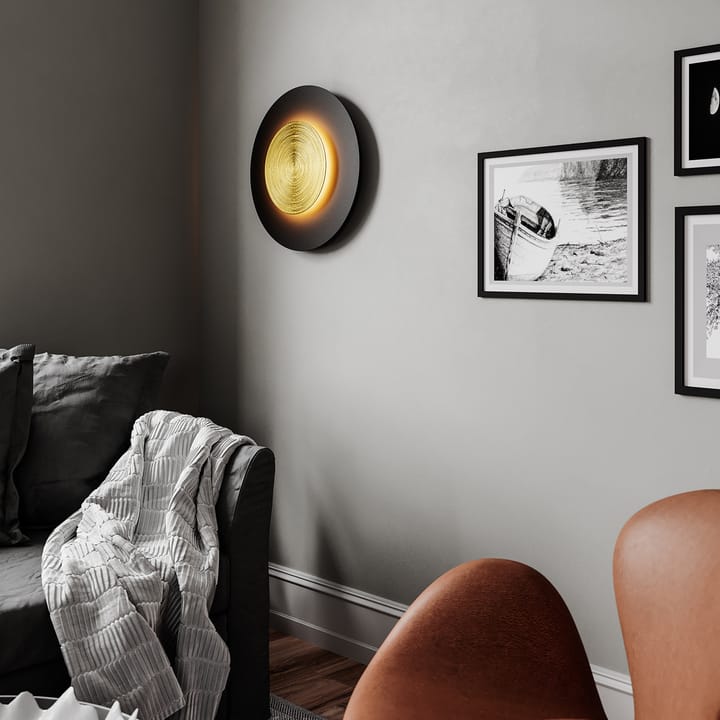 Nitra wall lamp Ø50 cm - matte black - By Rydéns
