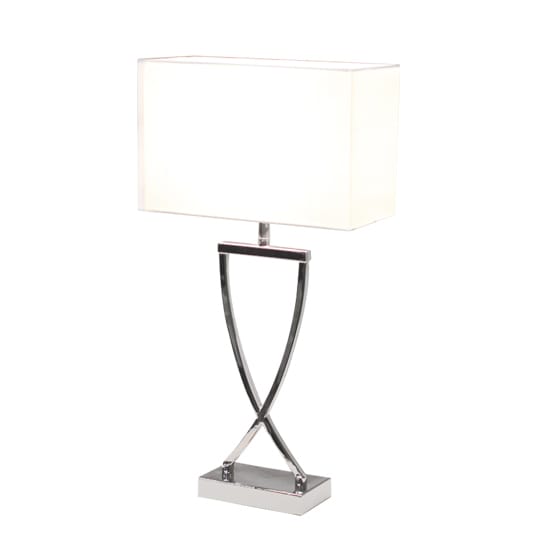 Omega table lamp 52 cm - chrome-white - By Rydéns
