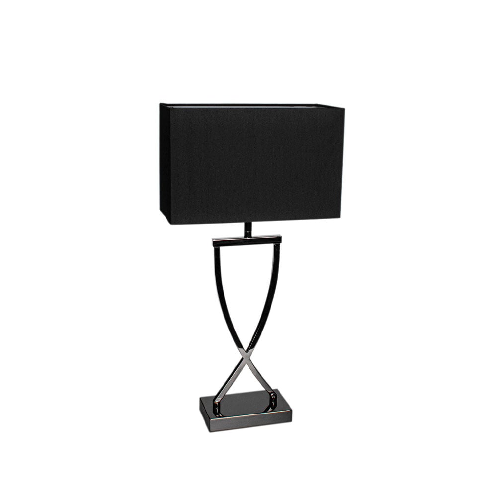 By Rydéns Omega table lamp Black/chrome, h52 | Scandinavian Design | Desk & table lamps | Black
