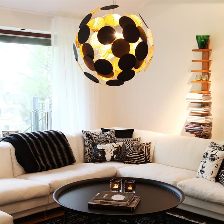 Planet ceiling lamp 66 cm, black-gold By Rydéns