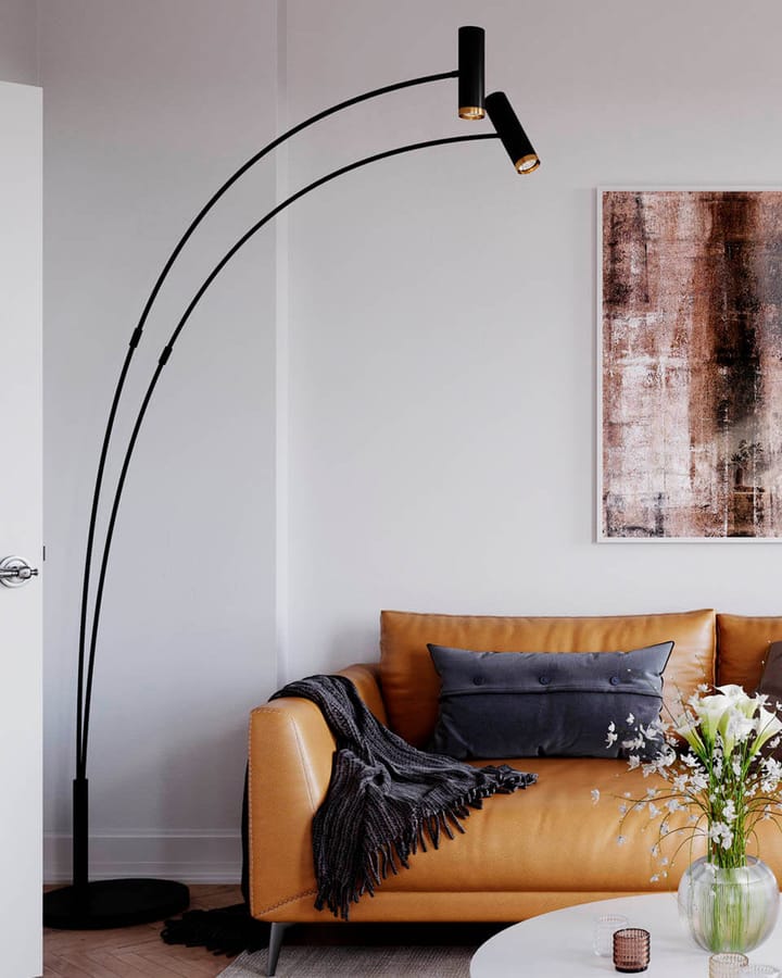 Puls 2-low floor lamp - Matte black - By Rydéns