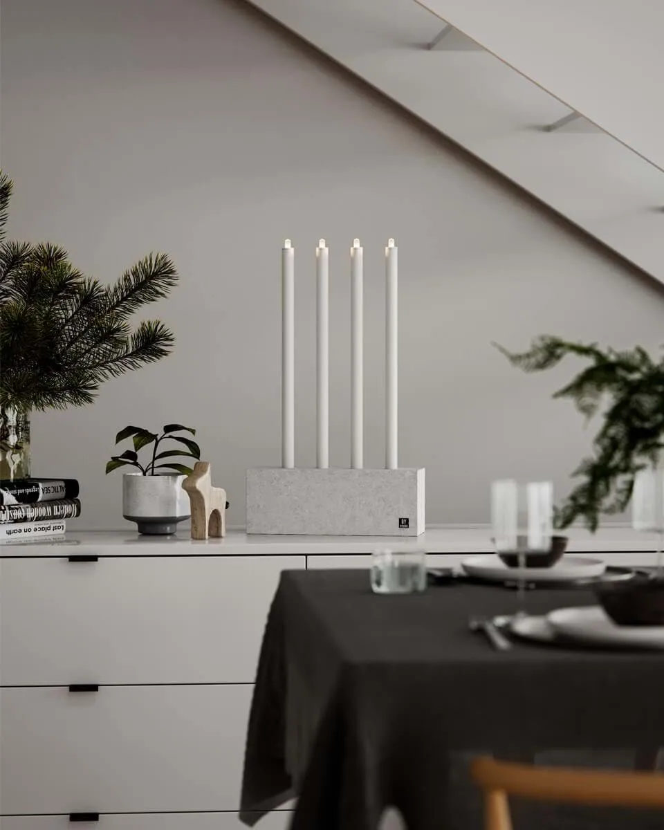 Raw Light advent candle holder, Concrete By Rydéns