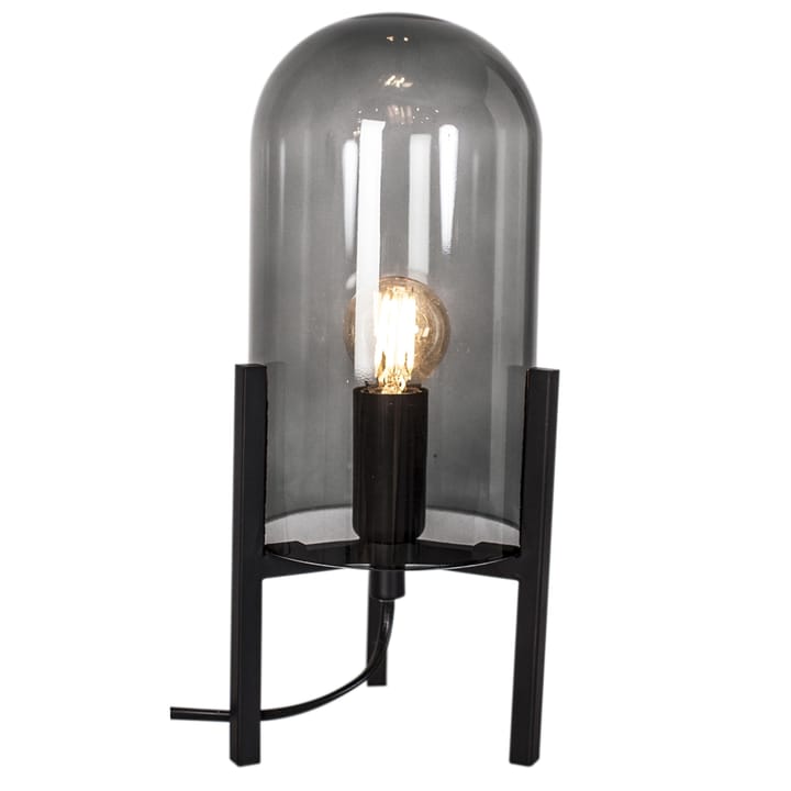Smokey table lamp - smoke grey-black - By Rydéns